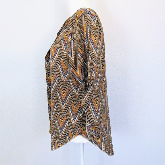 Vintage Retro Print Blouse - Picture 2 of 5